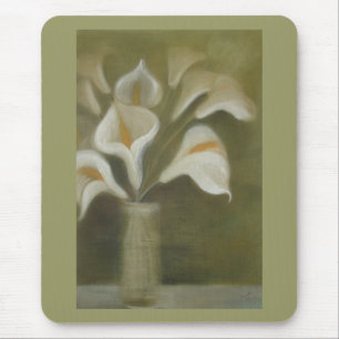 Tapis De Souris Calla Cut Flowers In A Vase Artistic Still Life