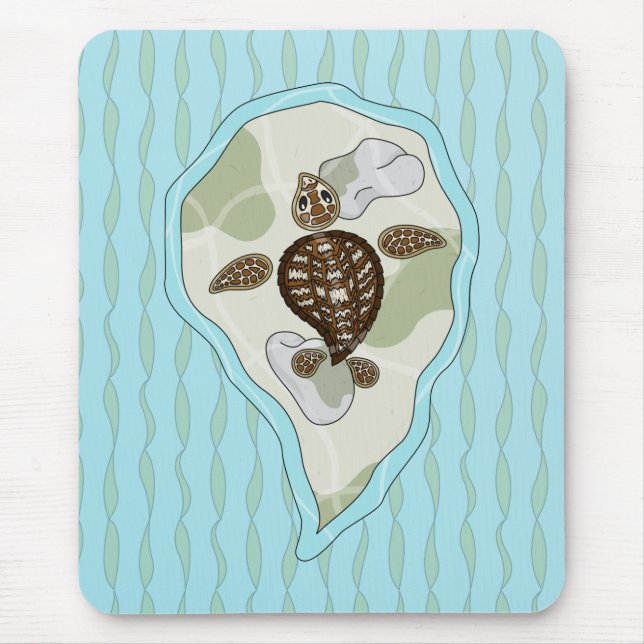 Tapis de souris Callie la Tortue marine (Devant)