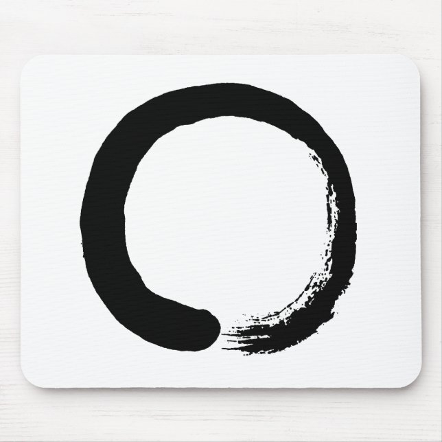 Tapis De Souris Calligraphie de zen de cercle d'Enso (Devant)