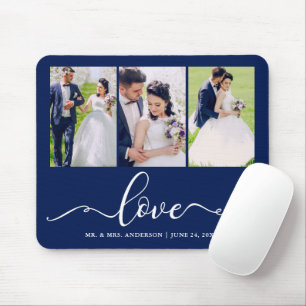 Tapis De Souris Calligraphie Love 3 Mariage Photo - Choisir la cou