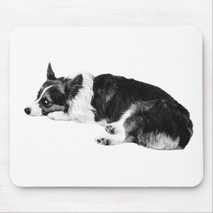 Tapis De Souris Calme du bureau avec Corgi