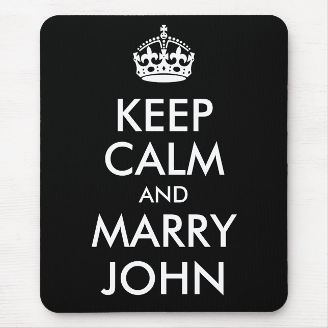 Tapis De Souris Calme et Marie John Mousepad (Devant)