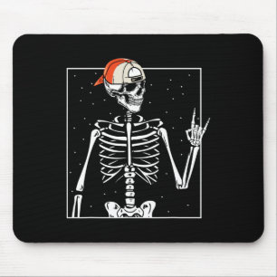 Tapis De Souris Calotte de squelette de rockeur skater cool Hallow