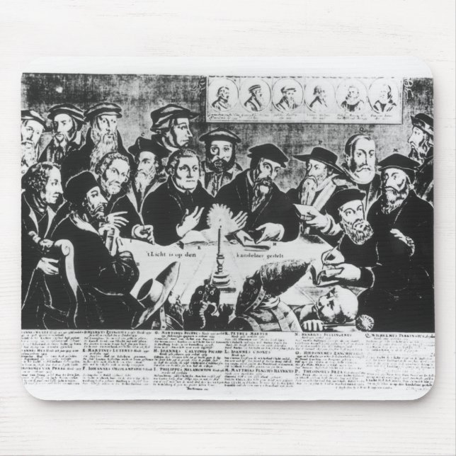 Tapis De Souris Calvin et Luther (gravure) (Devant)