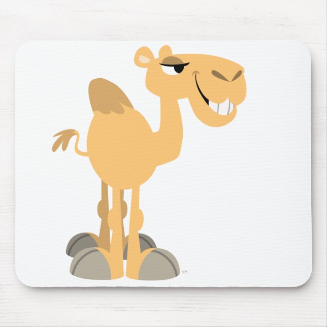 Tapis De Souris Camel de dessin souriant Mousepad (Devant)