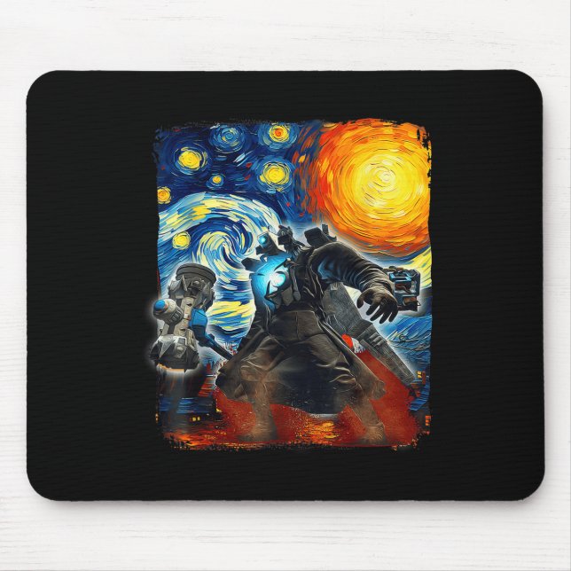 Tapis De Souris Cameraman jeu vidéo Graphisme Gamer Mème Jeu (Devant)