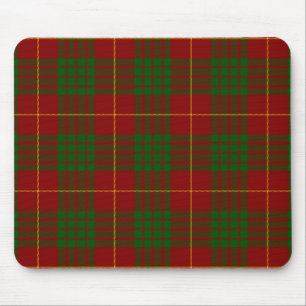 Tapis De Souris Cameron tartan rouge vert plaid