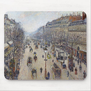 Tapis De Souris Camille Pissarro - Boulevard Montmartre, matin