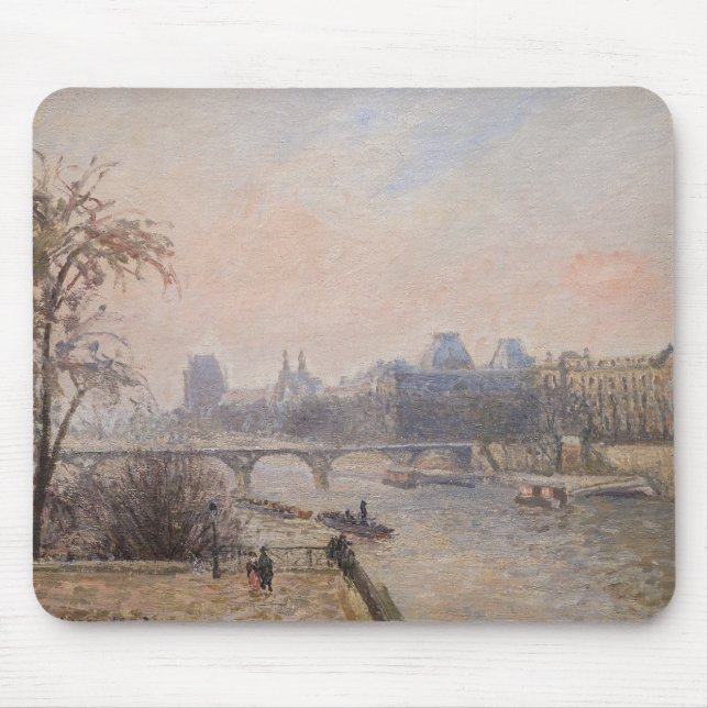 Tapis De Souris Camille Pissarro - La Seine et le Louvre (Devant)