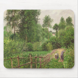 Tapis De Souris Camille Pissarro   Paysage, gris de temps un