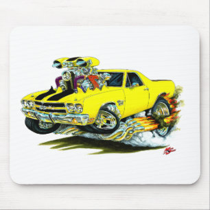 Tapis De Souris Camion 1970 Jaune-Noir d'EL Camino