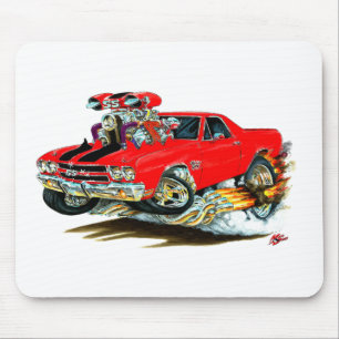 Tapis De Souris Camion 1970 Rouge-Noir d'EL Camino