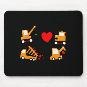 Tapis De Souris Camion à benne valentine jour de l'amant Ki