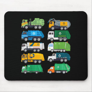 Tapis De Souris Camion à ordures Costume de séparation des déchets