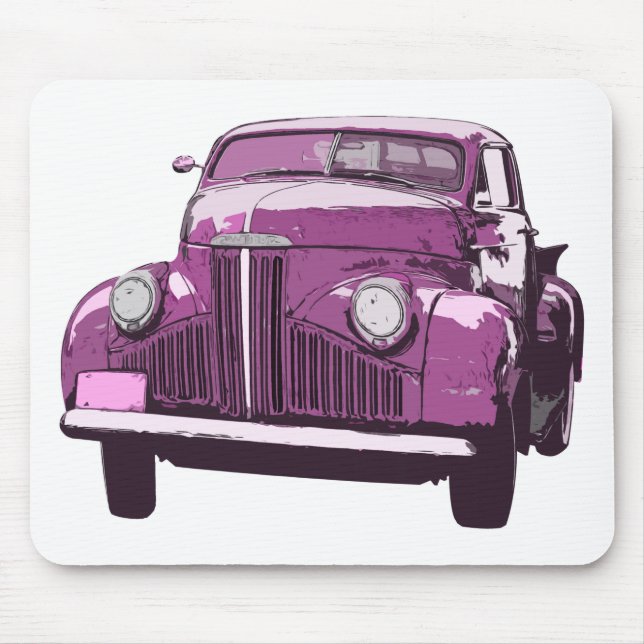 Tapis De Souris Camion antique rose (Devant)