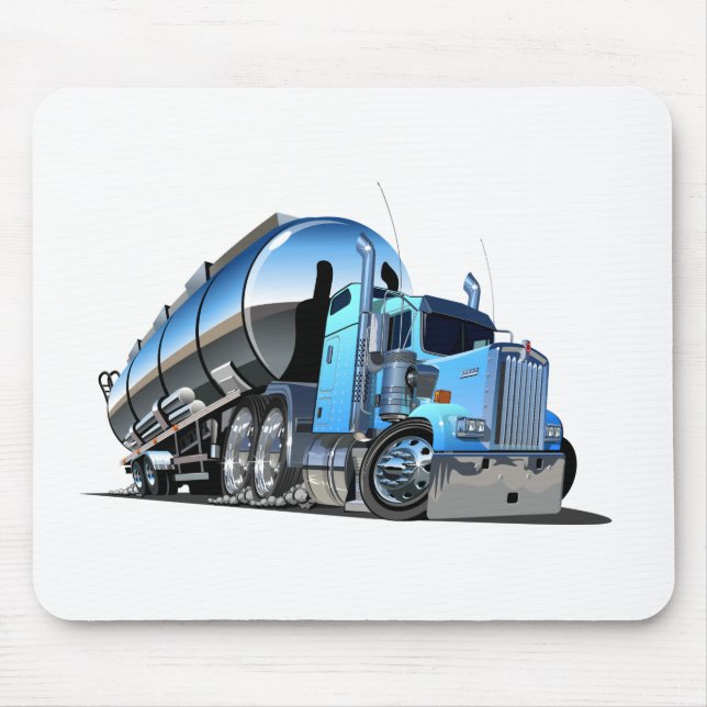 Tapis De Souris Camion carburant pour caricatures (Devant)