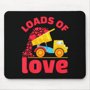 Tapis De Souris Camion de coeurs de l'amour de la Saint-Valentin p
