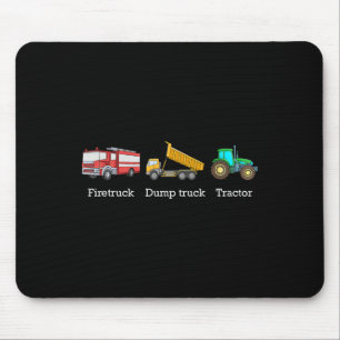Tapis De Souris Camion de pompiers Camion à benne Tracteur Anti Tr