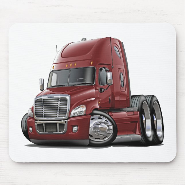 Tapis De Souris Camion marron de Freightliner Cascadia (Devant)