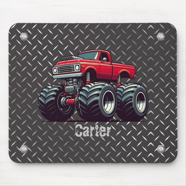 Tapis De Souris Camion monstre rouge (Devant)