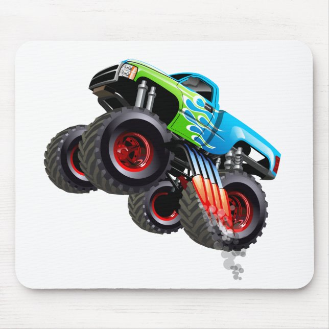 Tapis De Souris Camion monteur de dessin (Devant)