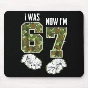Tapis De Souris Camo 7 ans Anniversaire J'avais 6 ans Maintenant j