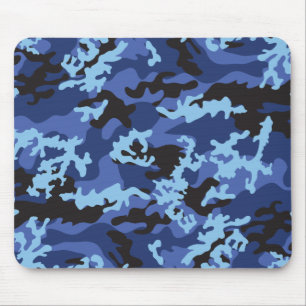 Tapis De Souris Camo bleu fait sur commande Mousepad