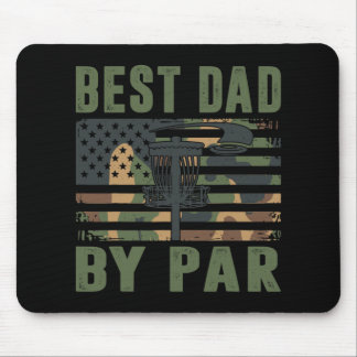 Tapis De Souris Camo Disc Golf Best Dad By Par American Flag Us Fu