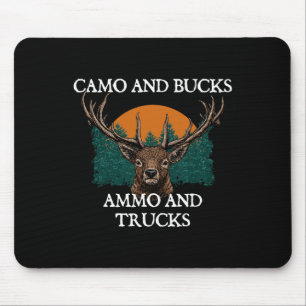 Tapis De Souris Camo Et Boucs Ammo Et Camions À La Recherche D'Ani