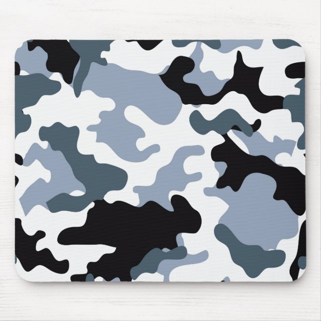 Tapis De Souris Camo Mousepad noir et gris (Devant)