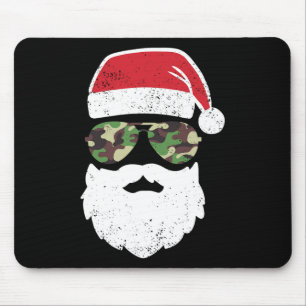 Tapis De Souris Camo Noël en juillet Rétro Vintage Camo Noël