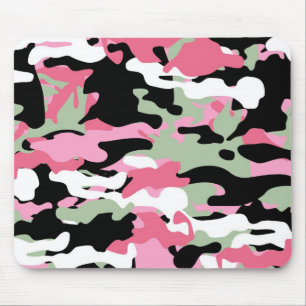 Tapis De Souris Camo rose et celadon vert Mousepad