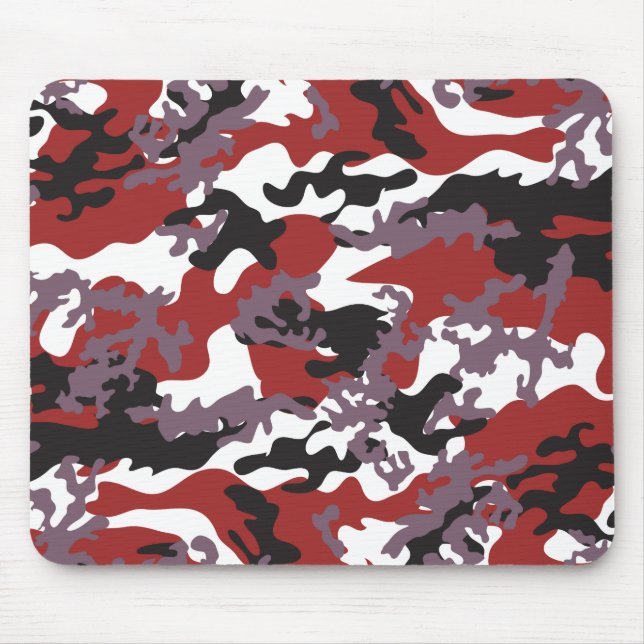 Tapis De Souris Camo rouge fait sur commande Mousepad (Devant)