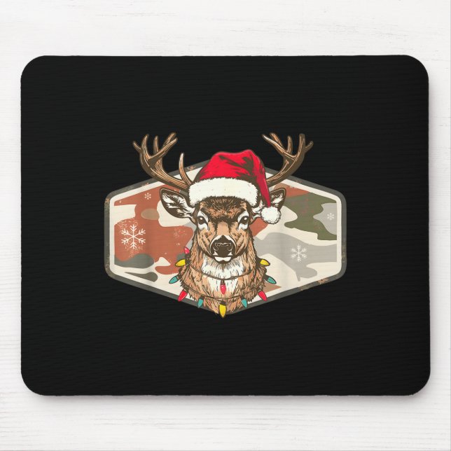 Tapis De Souris Camo Southern Local Boy Christmas Deer Hunting Xma (Devant)