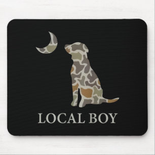 Tapis De Souris Camo Sud Local Garçon Chasse Canard Lab Noir Débar