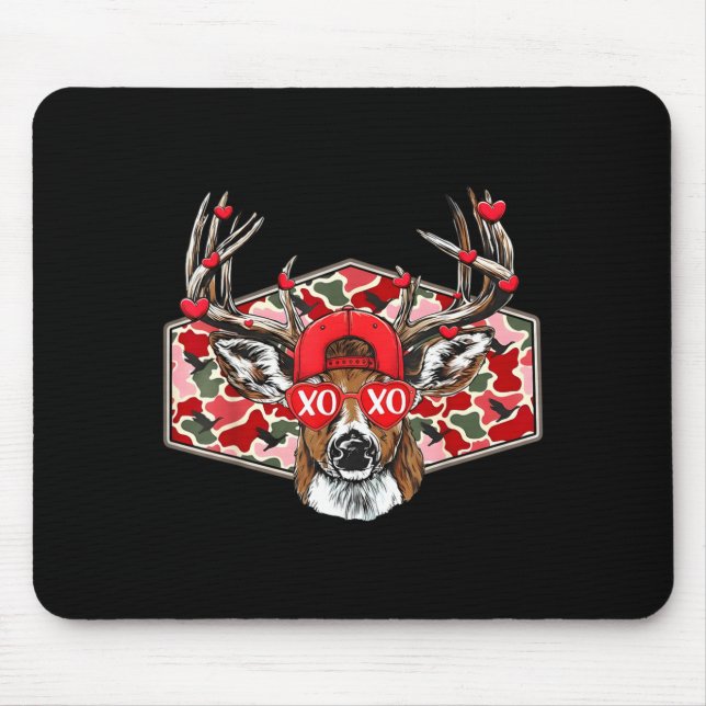 Tapis De Souris Camo Xoxo Valentine Buck Deer Hunting Season Famil (Devant)