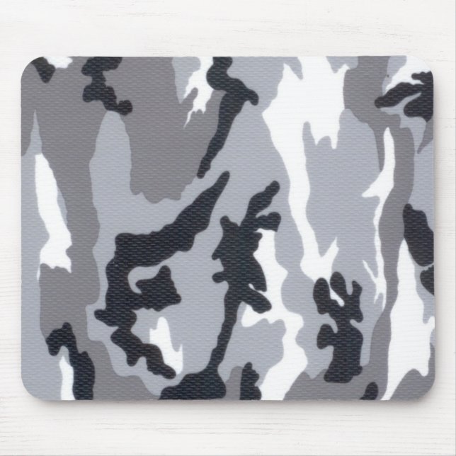 Tapis De Souris Camoflauge noir Mousepad (Devant)