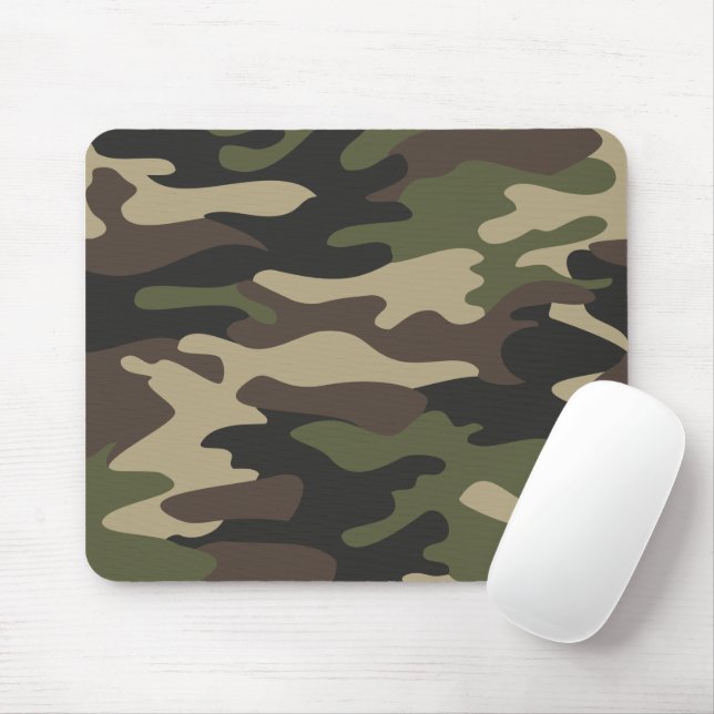 Tapis De Souris Camouflage (Avec souris)
