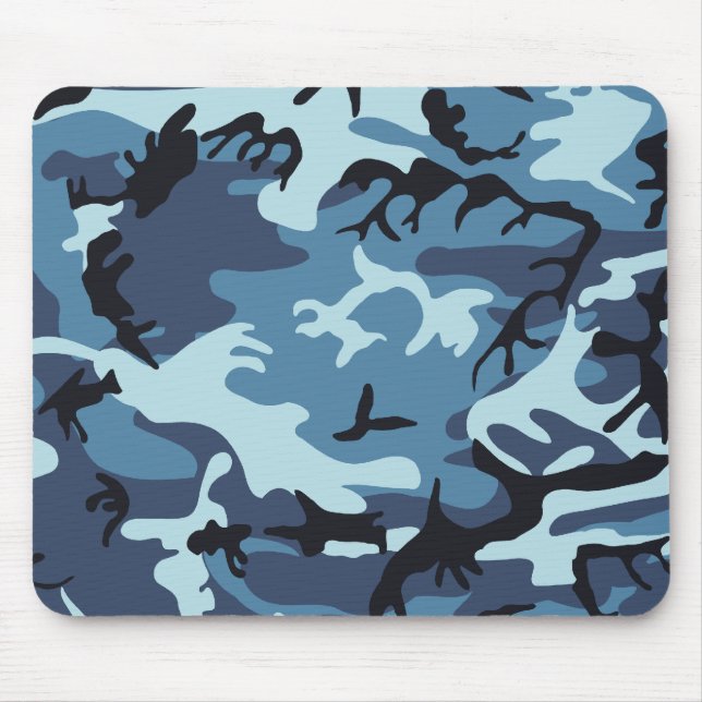 Tapis De Souris Camouflage bleu (Devant)