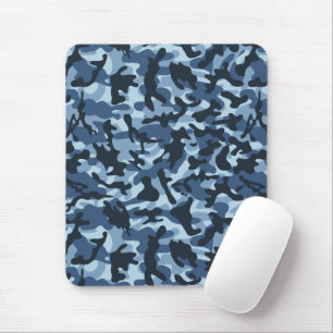 Tapis De Souris Camouflage bleu