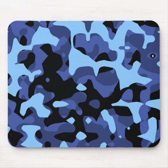 Tapis De Souris Camouflage bleu (Devant)