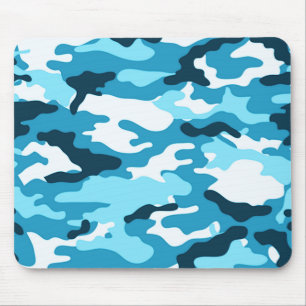 Tapis De Souris Camouflage bleu