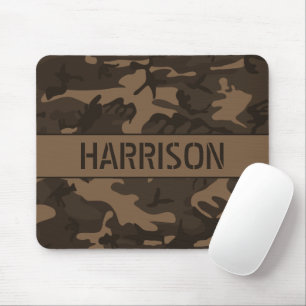 Tapis De Souris Camouflage Brown Monogramme