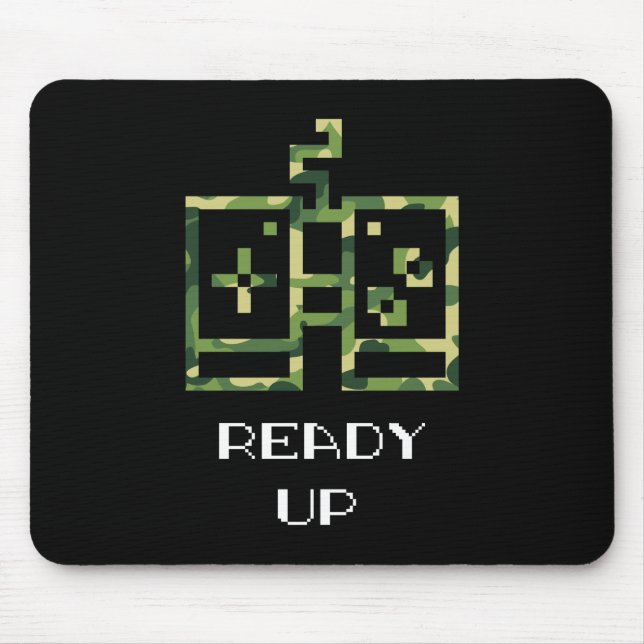 Tapis De Souris Camouflage Contrôleur de jeu vidéo prêt Gamer (Devant)