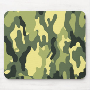 Tapis De Souris Camouflage de camping de chasse vert camouflage