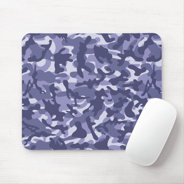 Tapis De Souris Camouflage de la marine violette (Avec souris)