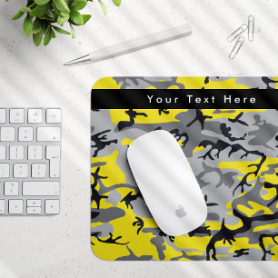 Tapis De Souris Camouflage Jaune et Geay, Militaire, Armée