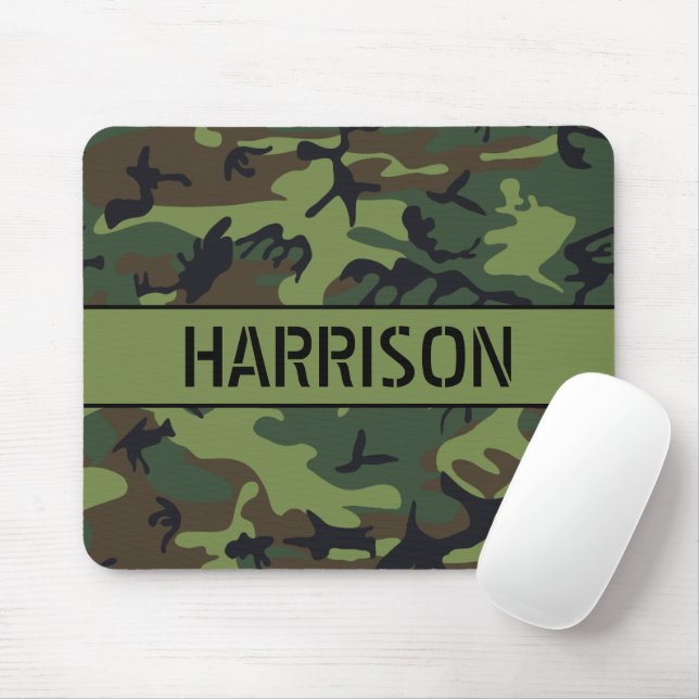 Tapis De Souris Camouflage monogramme (Avec souris)