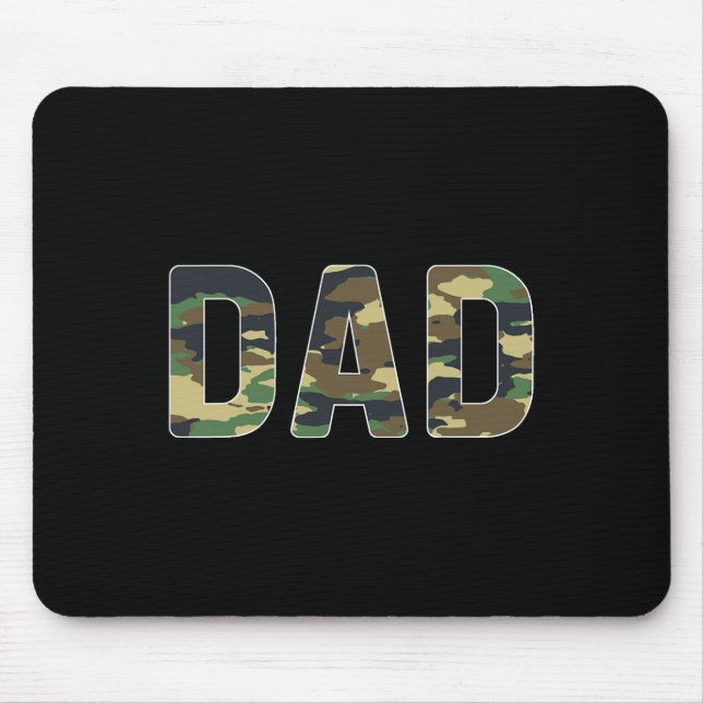 Tapis De Souris Camouflage papa Fête des pères (Devant)