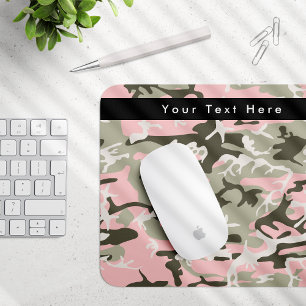 Tapis De Souris Camouflage rose et vert, Militaire, Armée